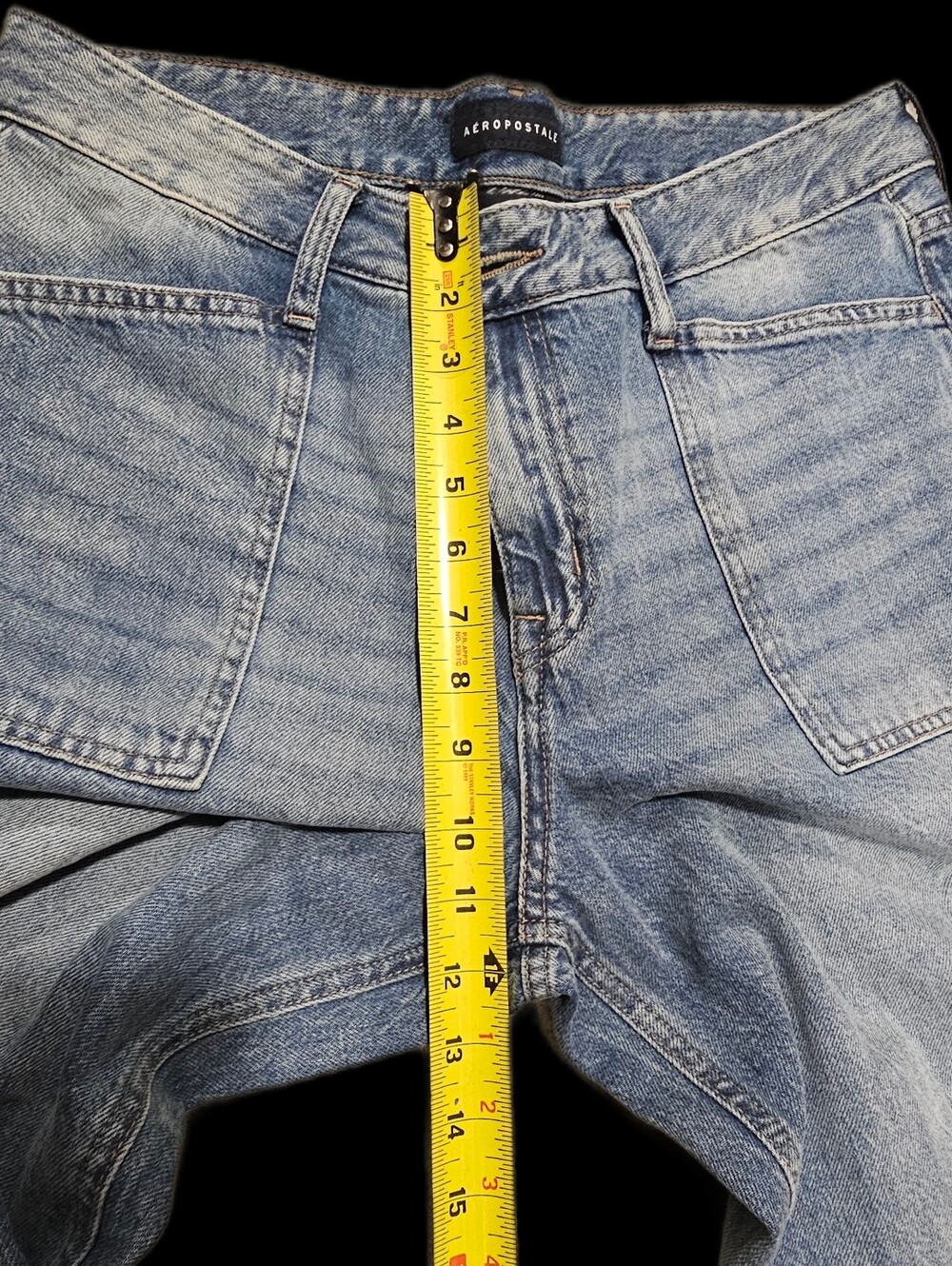 Aeropostale Women's Light Blue Washed Jeans - Super Baggy - Picture 6 of 10